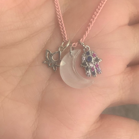 Enamel Chain Charm Necklace - Picture 5 of 6